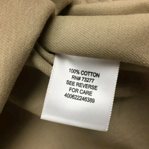Croft & Borrow Small Beige Button Front Shirt - Picture 7 of 7